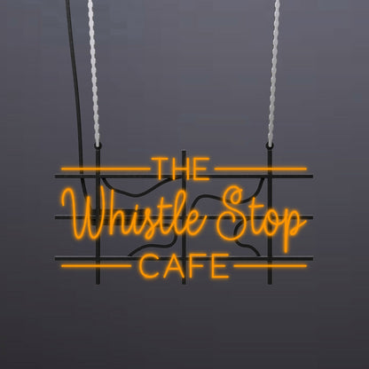 #A100 - "The Whistle Stop Cafe" Neon Sign