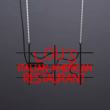 #A205 - "Lou's Italian-American Restaurant" Neon Sign