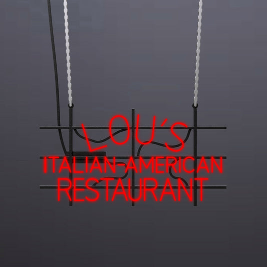 #A205 - "Lou's Italian-American Restaurant" Neon Sign