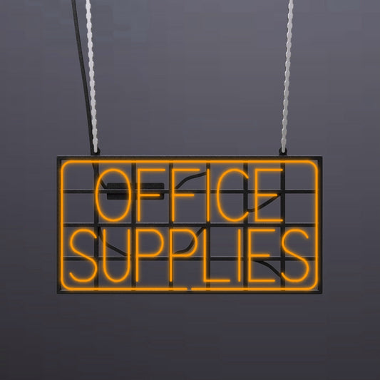 #A409 - "Office Supplies" Neon Sign