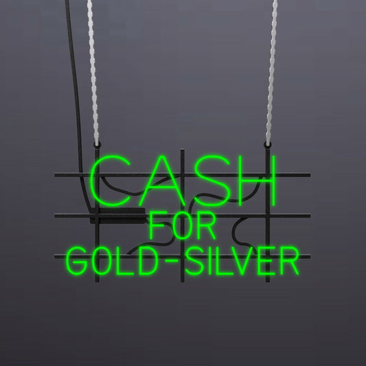 #A603 - "Cash For Gold-Silver" Neon Sign