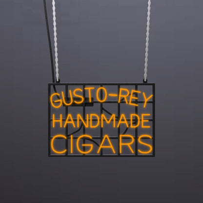 #B003 - "Gusto-Rey Handmade Cigars" Neon Sign