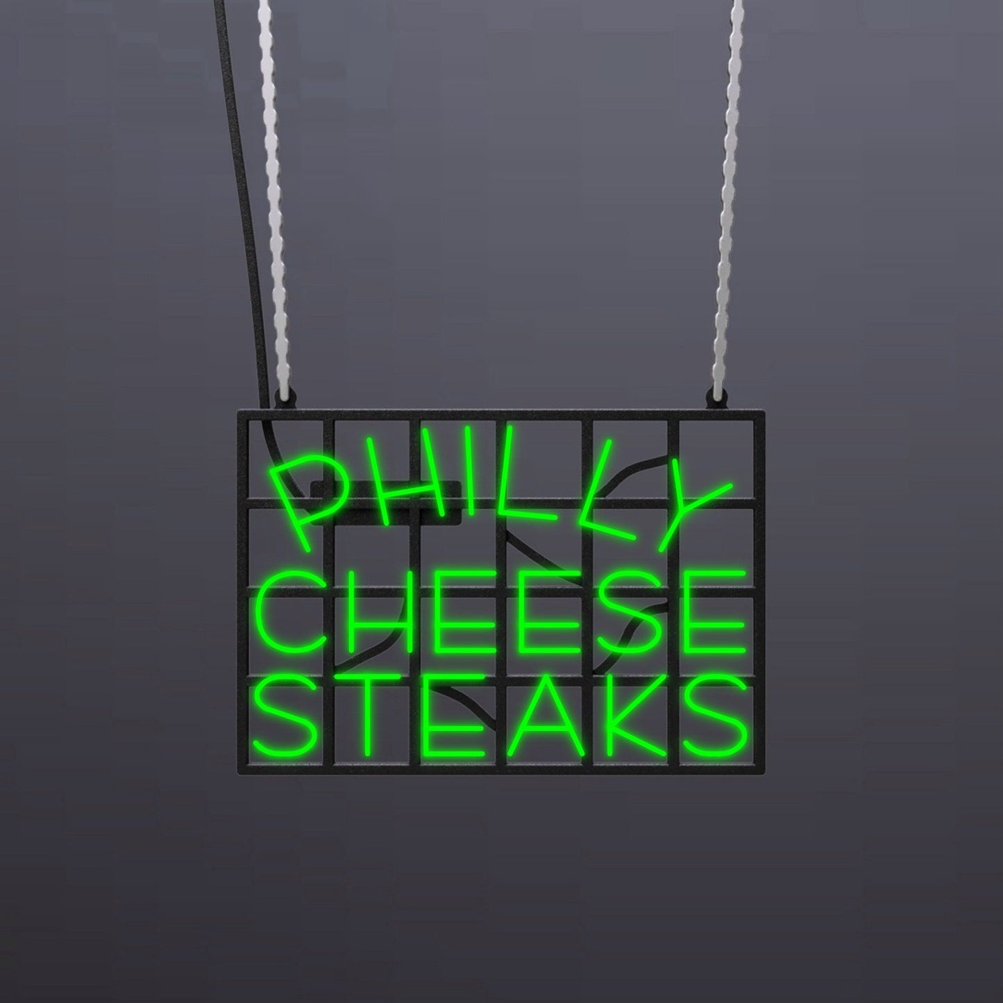 #B202 - "Philly Cheese Steaks" Neon Sign