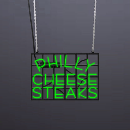 #B202 - "Philly Cheese Steaks" Neon Sign