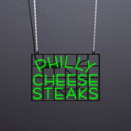 #B202 - "Philly Cheese Steaks" Neon Sign