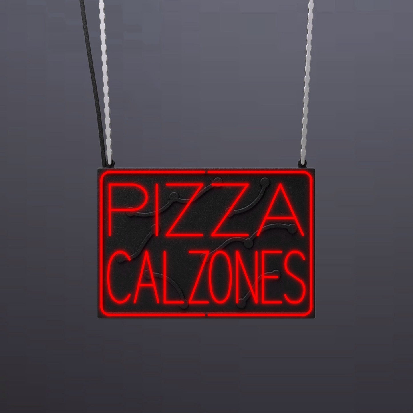 #B203 - "Pizza - Calzones" Neon Sign