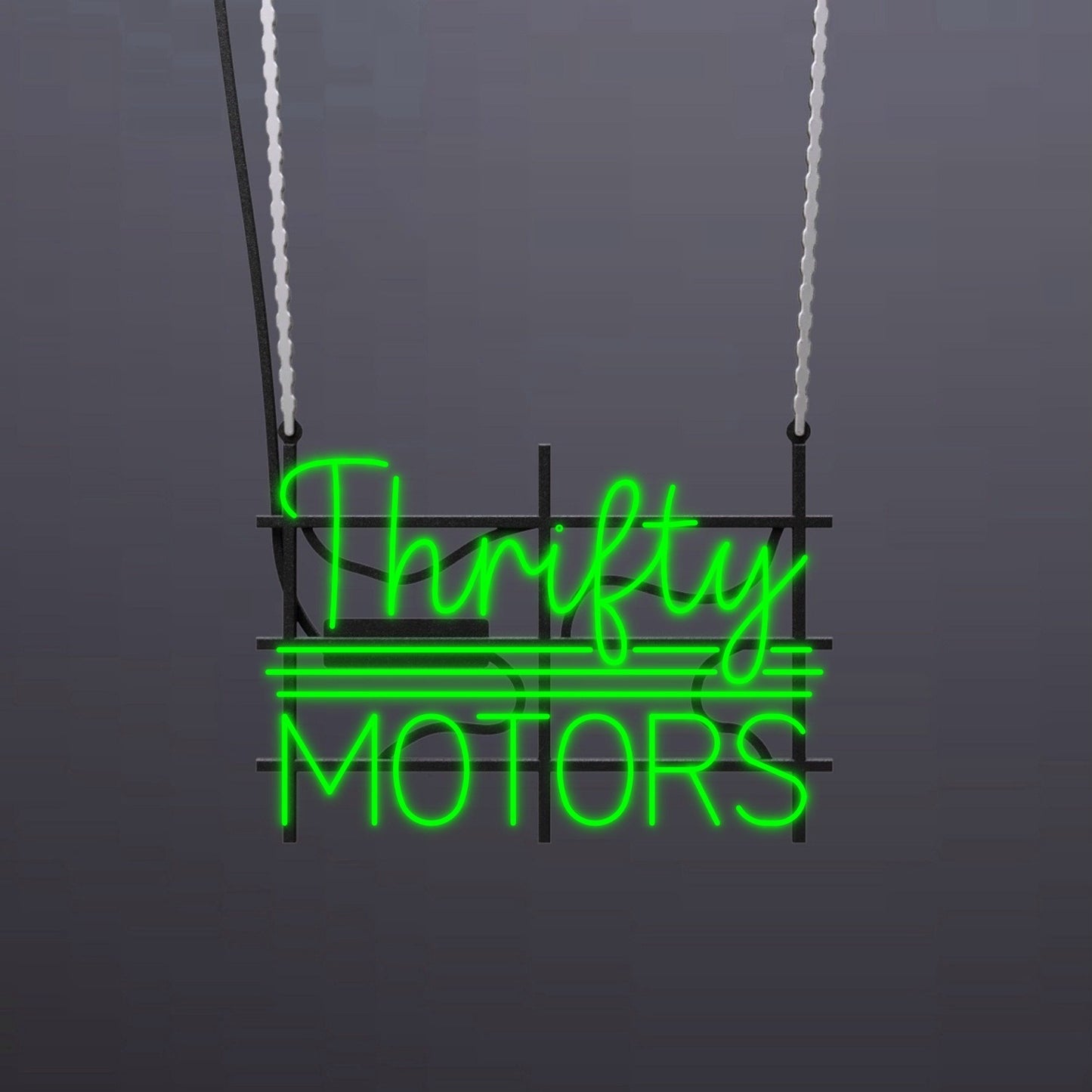 #B301 - "Thrifty Motors" Neon Sign