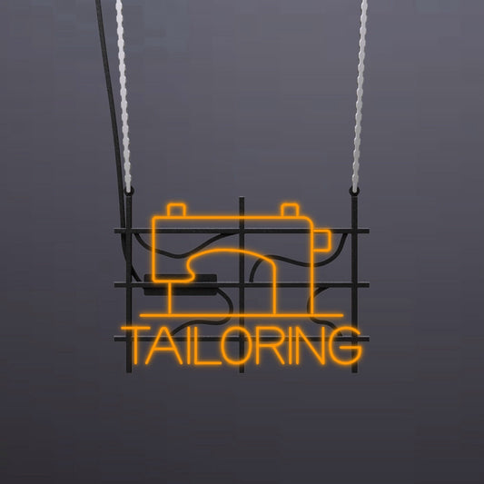 #B400 - "Tailoring (Sewing Machine)" Neon Sign