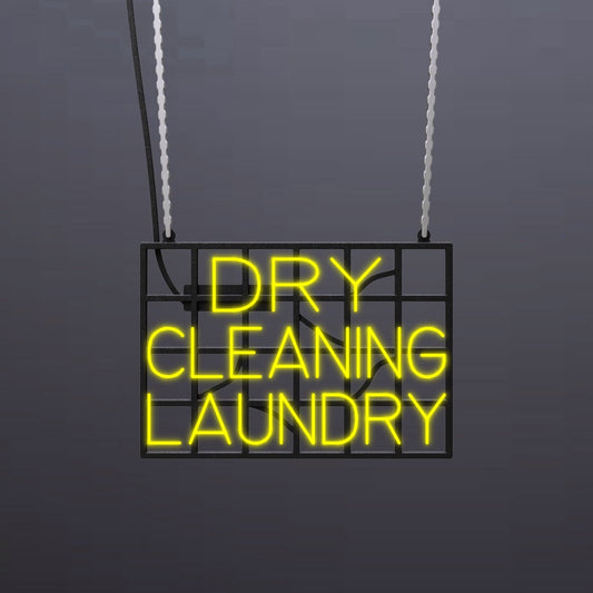 #B401 - "Dry Cleaning - Laundry" Neon Sign