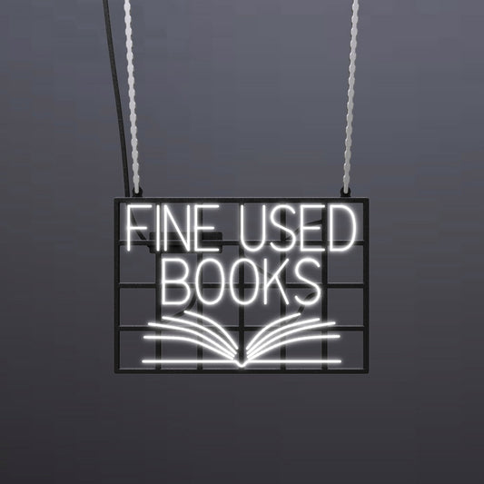 #B500 - "Fine Used Books" Neon Sign